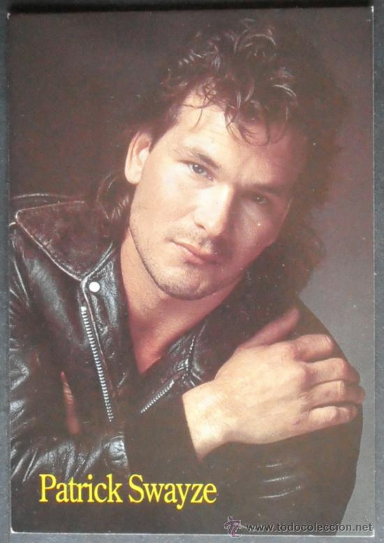 Cine: (7031)POSTAL 15X10 CM APROX,PATRICK SWAYZE,CONSERVACION: