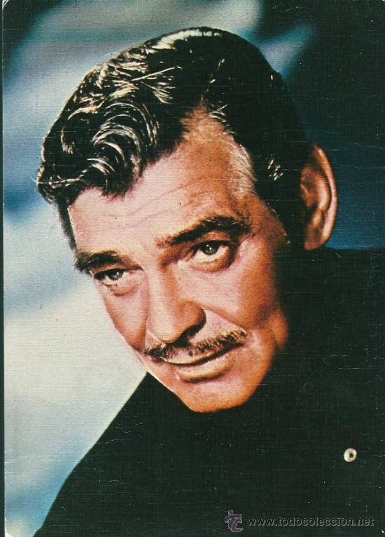 Cine: POSTAL CLARK GABLE, SERIE ARTISTAS COLOR