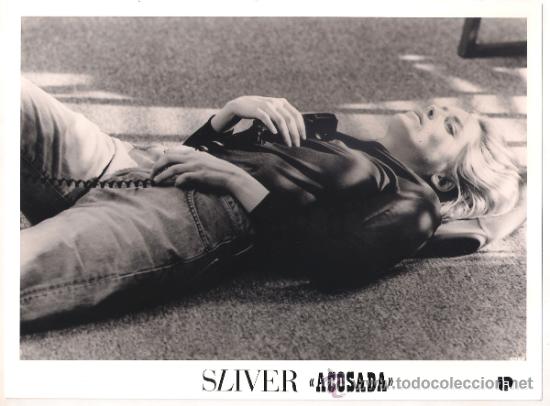 Cinema: F11826 SHARON STONE SLIVER ACOSADA FOTO B/N ORIGINAL ESPA&Ntilde;OLA