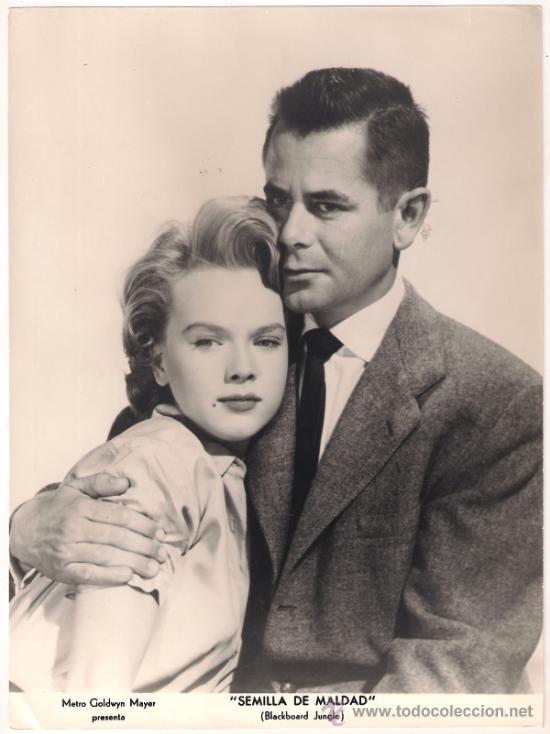 Cinema: F11914 GLENN FORD ANNE FRANCIS SEMILLA DE MALDAD FOTO B/N ORIGINAL ESPA&Ntilde;OLA