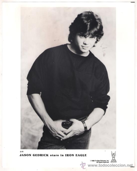 Kino: F12114 JASON GEDRICK AGUILA DE ACERO FOTO ORIGINAL B/N AMERICANA