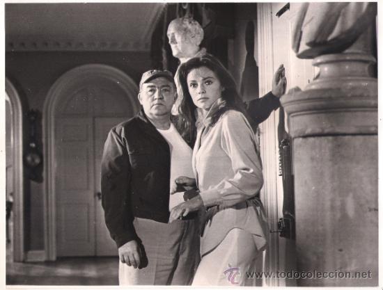 Kino: F12187 JACQUELINE BISSET LA ESCALERA DE CARACOL FOTO ORIGINAL B/N ESPA&Ntilde;OLA