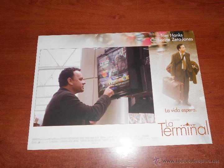 Cine: PUBLICIDAD CINE, FOTOCROMO DE LA PEL&Iacute;CULA: LA TERMINAL (TOM HANKS, CATHERINE ZETA-JONES)