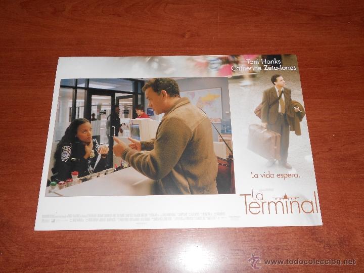 Cine: PUBLICIDAD CINE, FOTOCROMO DE LA PEL&Iacute;CULA: LA TERMINAL (TOM HANKS, CATHERINE ZETA-JONES)