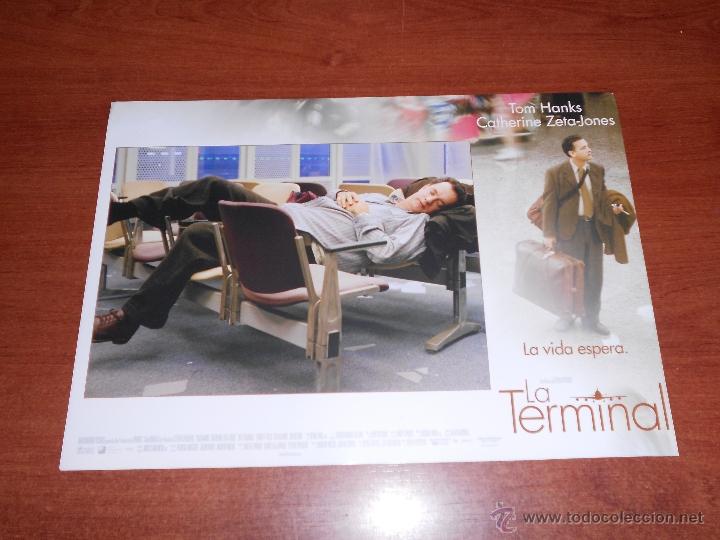 Cine: PUBLICIDAD CINE, FOTOCROMO DE LA PEL&Iacute;CULA: LA TERMINAL (TOM HANKS, CATHERINE ZETA-JONES)