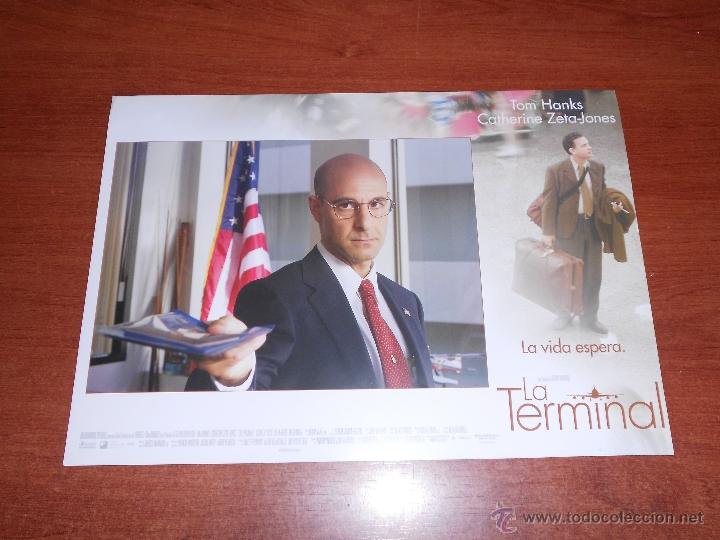 Cine: PUBLICIDAD CINE, FOTOCROMO DE LA PEL&Iacute;CULA: LA TERMINAL (TOM HANKS, CATHERINE ZETA-JONES)
