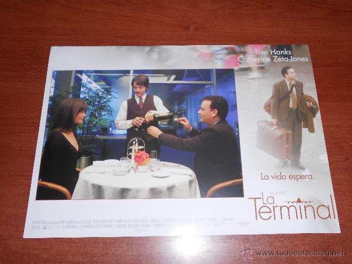 Cine: PUBLICIDAD CINE, FOTOCROMO DE LA PEL&Iacute;CULA: LA TERMINAL (TOM HANKS, CATHERINE ZETA-JONES)