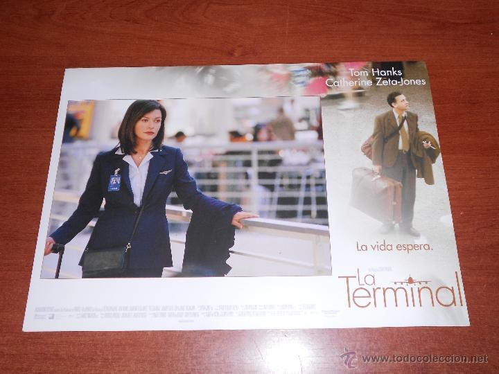 Cine: PUBLICIDAD CINE, FOTOCROMO DE LA PEL&Iacute;CULA: LA TERMINAL (TOM HANKS, CATHERINE ZETA-JONES)