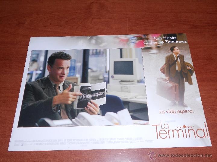 Cine: PUBLICIDAD CINE, FOTOCROMO DE LA PEL&Iacute;CULA: LA TERMINAL (TOM HANKS, CATHERINE ZETA-JONES)
