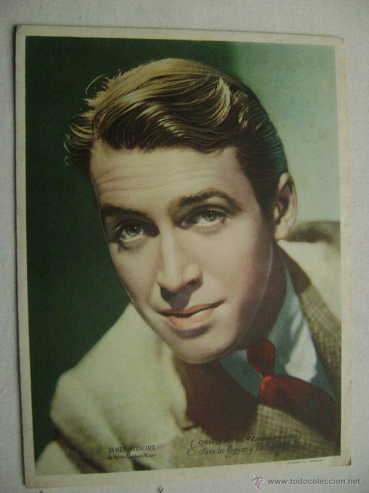 Cine: JAMES STEWART.19,5 X 14,5 CTMS.REGALO DE NOVOCREMA.F-926