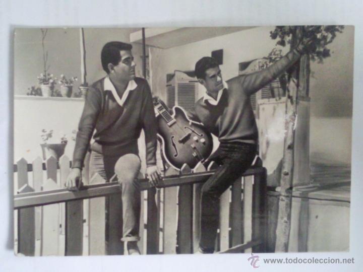 Cine: FOTO POSTAL, DUO DINAMICO, INTERPRETES DE LA PELICULA BOTON DE ANCLA