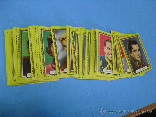 Cine: 68 cromos de famosas estrellas de la pantalla,no an estado pegados