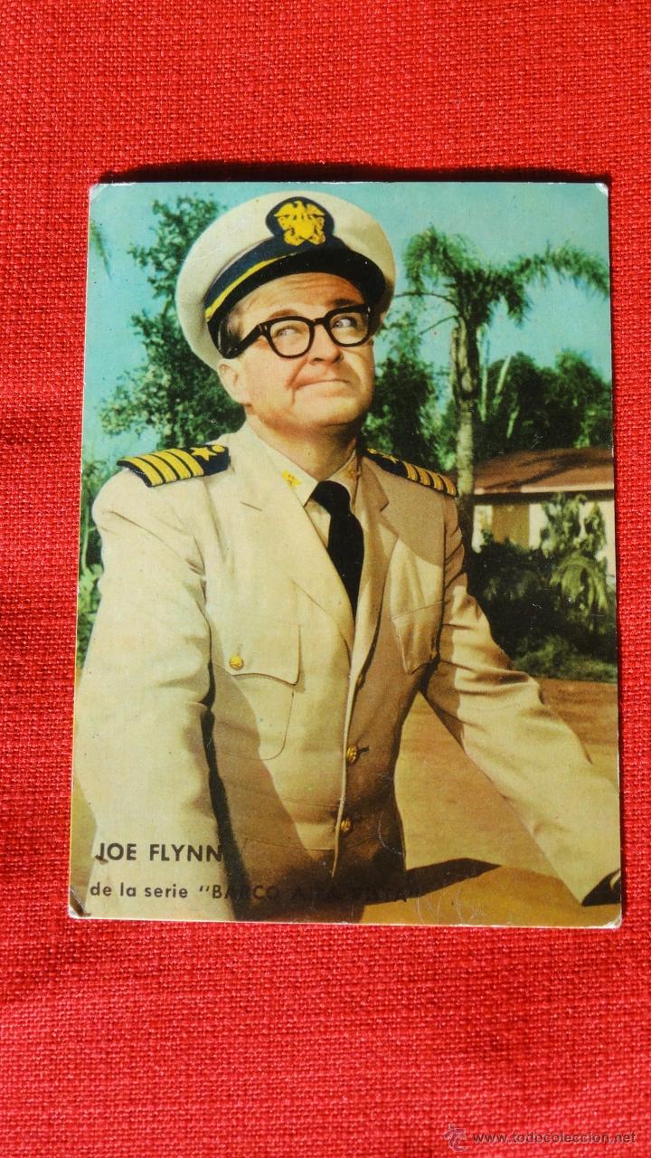 Cine: JOE FLYNN, BARCO A LA VISTA, CARTONCILLO CROMO DE LA SERIE DE TV, SIN PUBLICIDAD