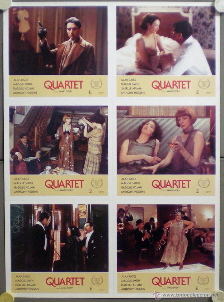 Cinema: QG27 QUARTET ISABELLE ADJANI JAMES IVORY SET 6 COMPLETO FOTOCROMOS ORIGINAL ESTRENO