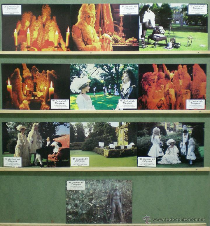 Cinema: QG32 EL CONTRATO DEL DIBUJANTE PETER GREENAWAY SET 10 COMPLETO FOTOCROMOS ORIGINAL ESTRENO