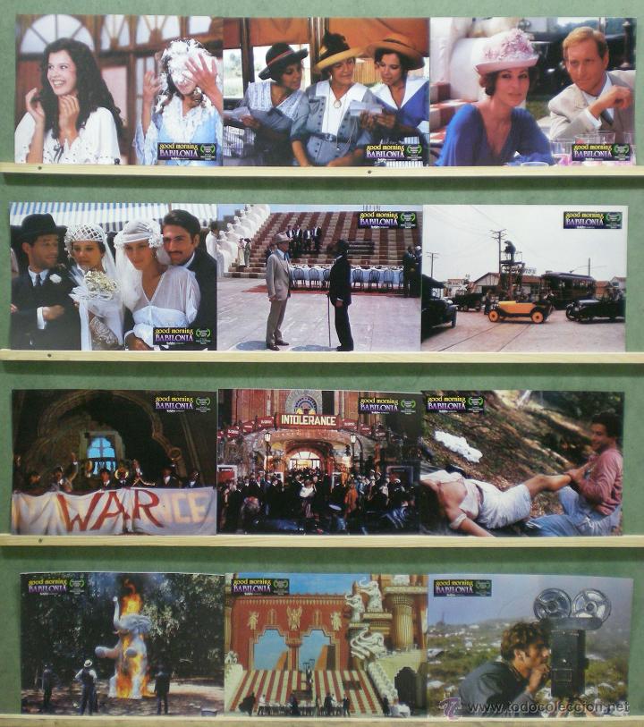Cinema: QG34 GOOD MORNING BABILONIA PAOLO VITTORIO TAVIANI SET 12 COMPLETO FOTOCROMOS ORIGINAL ESTRENO