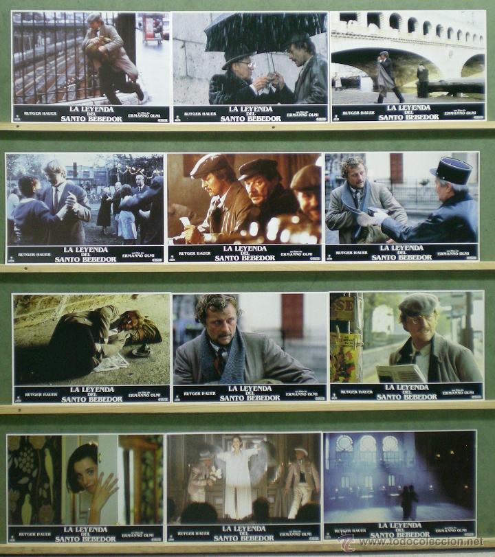 Cinema: QG40 LA LEYENDA DEL SANTO BEBEDOR RUTGER HAUER SET 12 COMPLETO FOTOCROMOS ORIGINAL ESTRENO