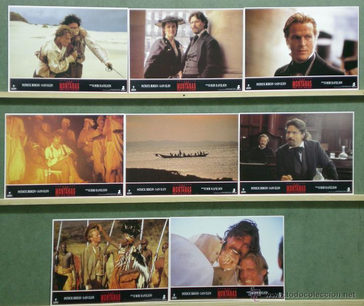 Cine: QG46 LAS MONTA&Ntilde;AS DE LA LUNA PATRICK BERGIN BOB RAFELSON SET 8 COMPLETO FOTOCROMOS ORIGINAL ESTRENO