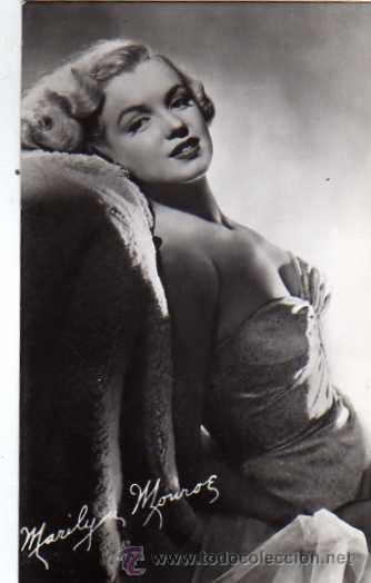 Cine: Postal Marilyn Monroe . Sin circular. Sin reverso. Acabado fotogr&aacute;fico. cine