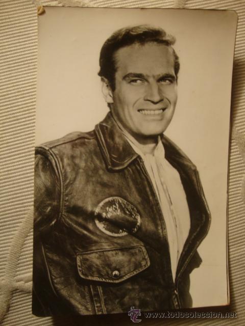 Cine: Antigua fotograf&iacute;a del actor CHARLTON HESTON A&ntilde;os 50/60.