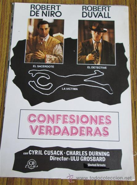 Cine: juego completo foto cromo - Confesiones verdaderas - Con Rober de Niro Y Robert Duvall