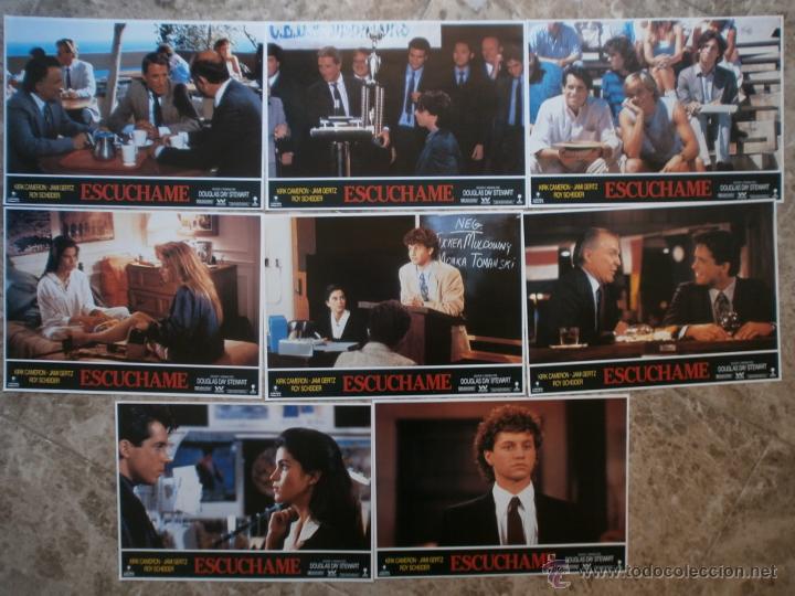 Cine: 8 FOTOCROMOS. ESCUCHAME. 1989. KIRK CAMERON, JAMI GERTZ, ROY SCHEIDER.