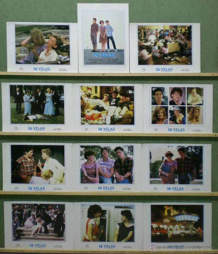 Cinema: QQ93 16 VELAS MOLLY RINGWALD JOHN HUGHES SET COMPLETO 12 FOTOCROMOS ORIGINAL ESTRENO