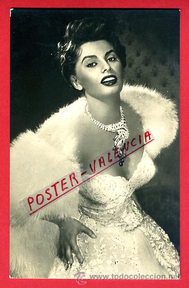 Cine: POSTAL, ARTISTA CINE, ORIGINAL, ANTIGUA, SOFIA LOREN, P80825