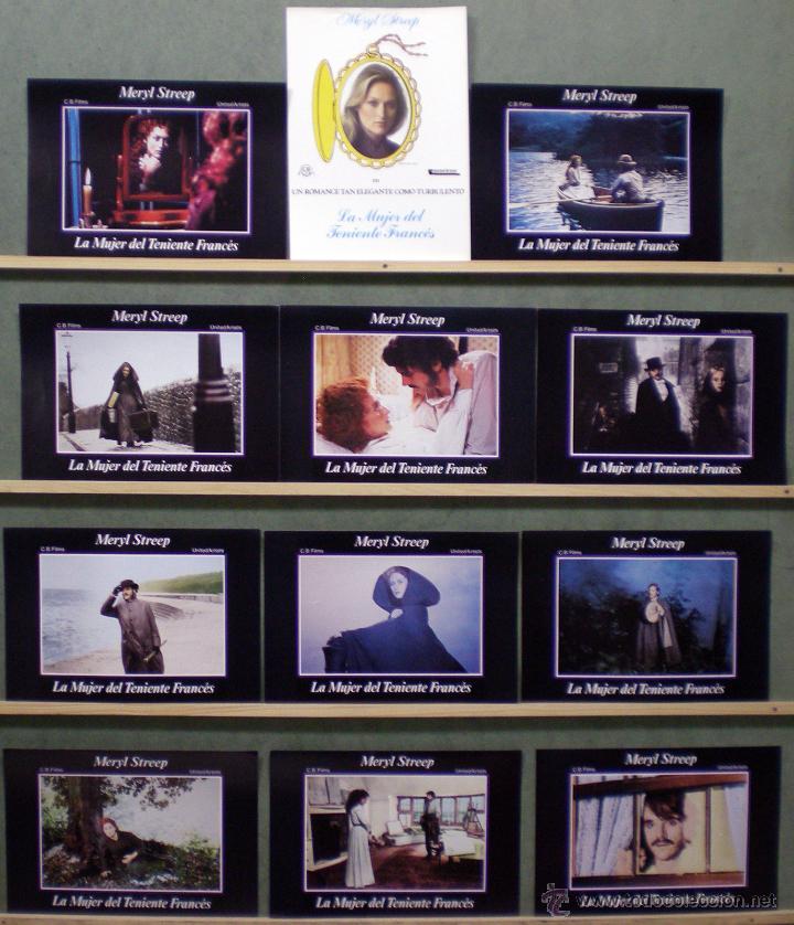 Cinema: QG79 LA MUJER DEL TENIENTE FRANCES MERYL STREEP SET COMPLETO 12 FOTOCROMOS ORIGINAL ESTRENO