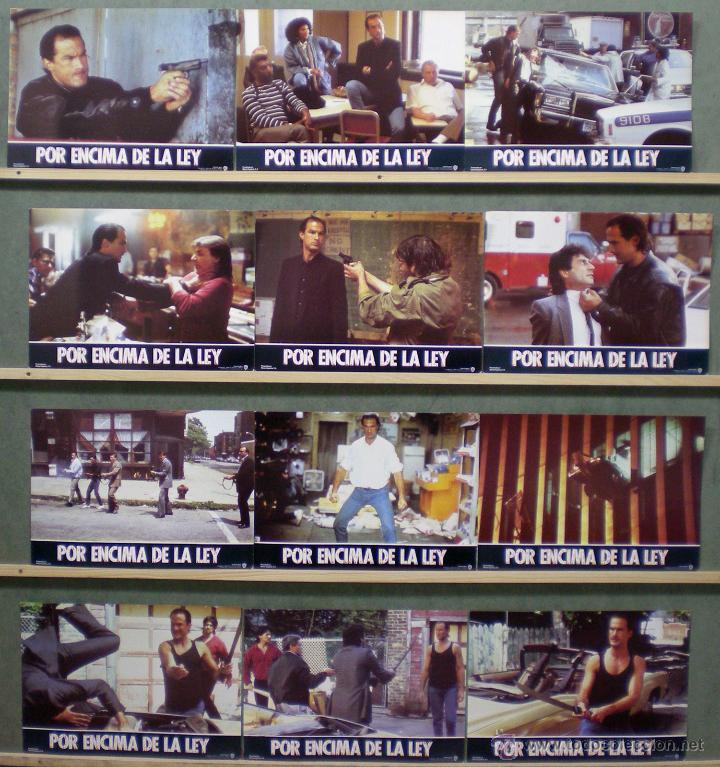 Cinema: QG81 POR ENCIMA DE LA LEY STEVEN SEAGAL SHARON STONE SET COMPLETO 12 FOTOCROMOS ORIGINAL ESTRENO