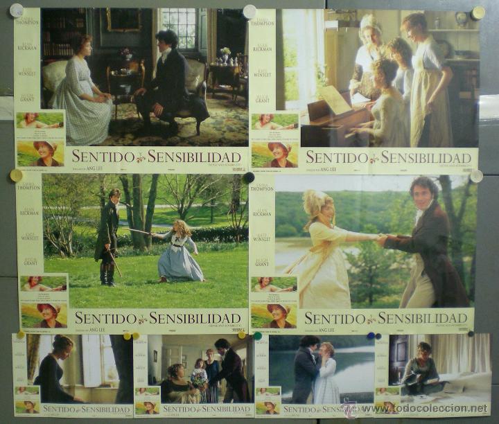 Cinema: QG97 SENTIDO Y SENSIBILIDAD ANG LEE HUGH GRANT EMMA THOMPSON SET COMPLETO 8 FOTOCROMOS ORIG ESTRENO