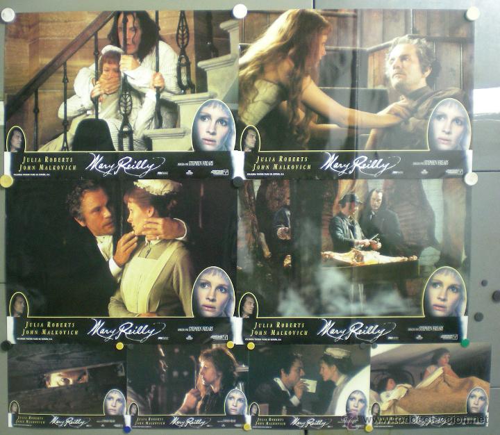 Cinema: QG93 MARY REILLY JULIA ROBERTS JOHN MALKOVICH SET COMPLETO 8 FOTOCROMOS ORIGINAL ESTRENO