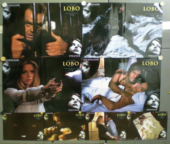 Cinema: QG90 LOBO MICHELLE PFEIFFER JACK NICHOLSON SET COMPLETO 8 FOTOCROMOS ORIG ESTRENO