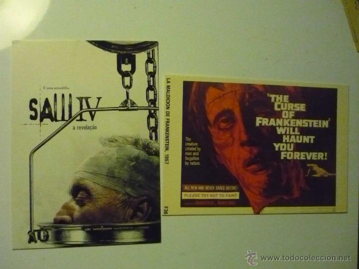 Cine: LOTE POSTALES TERROR SAW IV &acute;-LA MALDICION DE FRANKENSTEIN