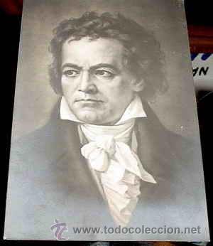 Kino: ANTIGUA POSTAL ARTISTAS - RETRATO DE BEETHOVEN - NO CIRCULADA - ESCRITA.