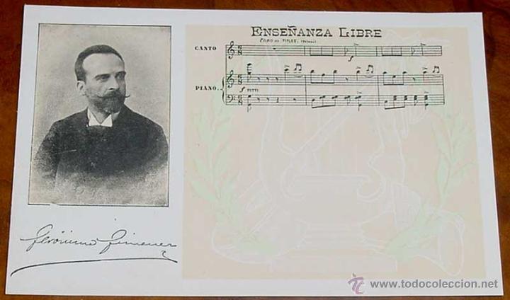 Kino: ANTIGUA POSTAL DEL MAESTRO Ger&oacute;nimo Gim&eacute;nez y Bellido (Sevilla, 10 de octubre de 1854 &ndash; Madrid, 19 d