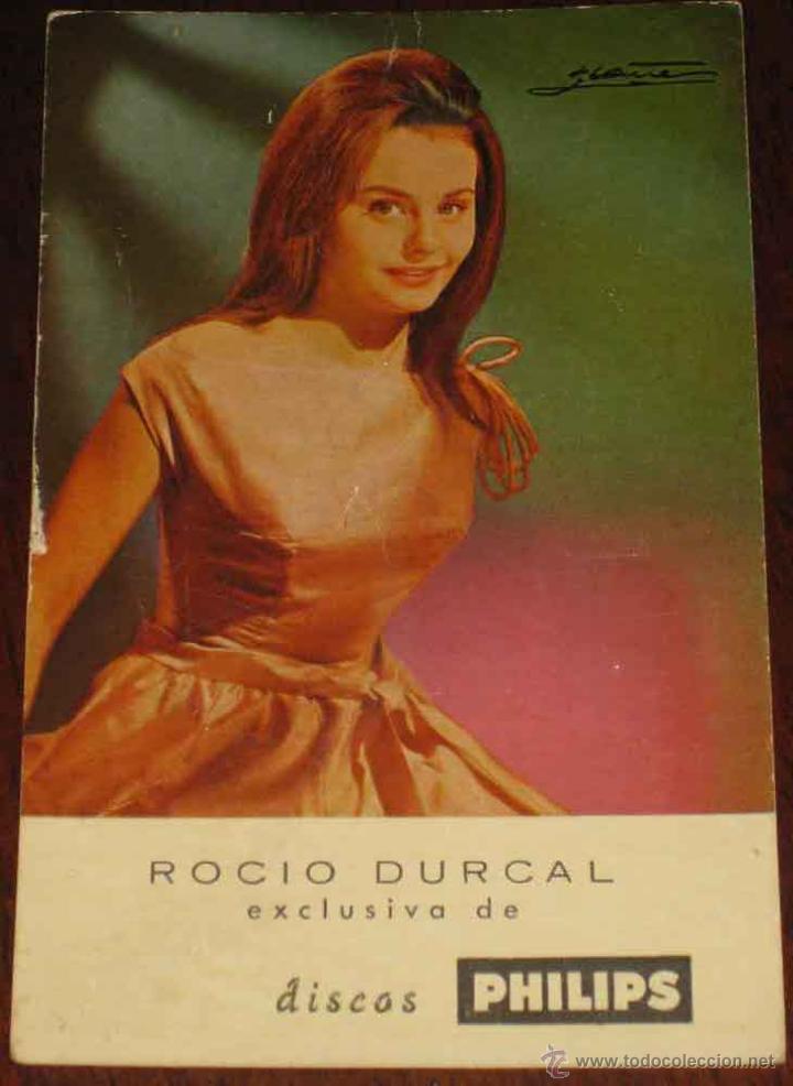 Cine: ANTIGUA FOTO POSTAL DE ROCIO DURCAL - NO CIRCULADA - REVERSO CON LA BIOGRADIA ARTISTICA DE LA CANTAN