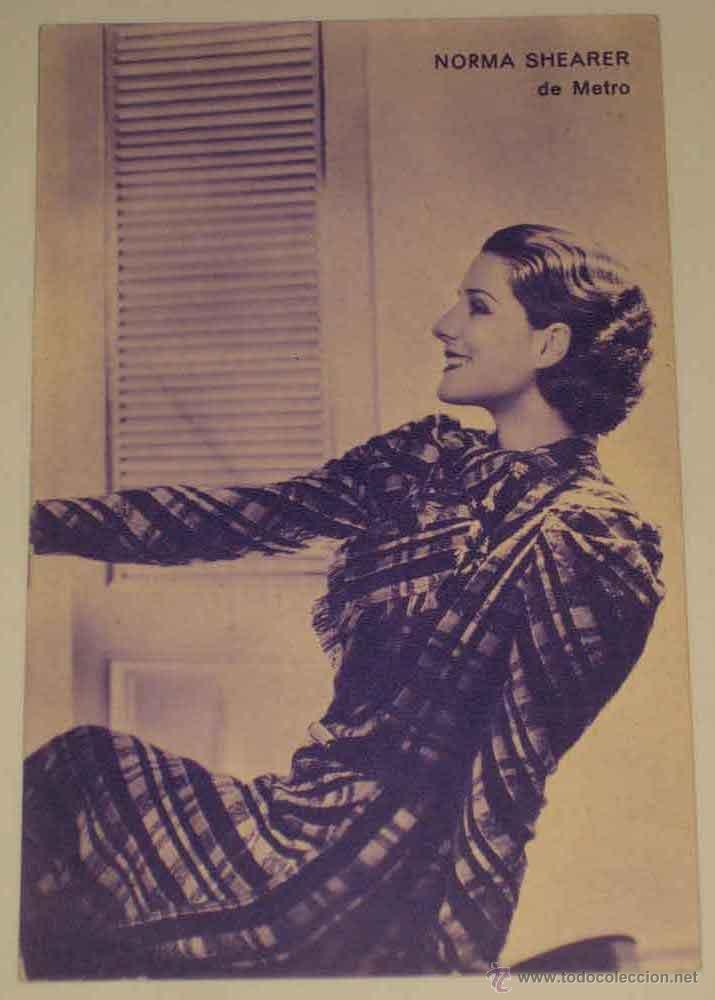 Kino: ANTIGUA POSTAL DE NORMA SHEARER - DE METRO - NO CIRCULADA.