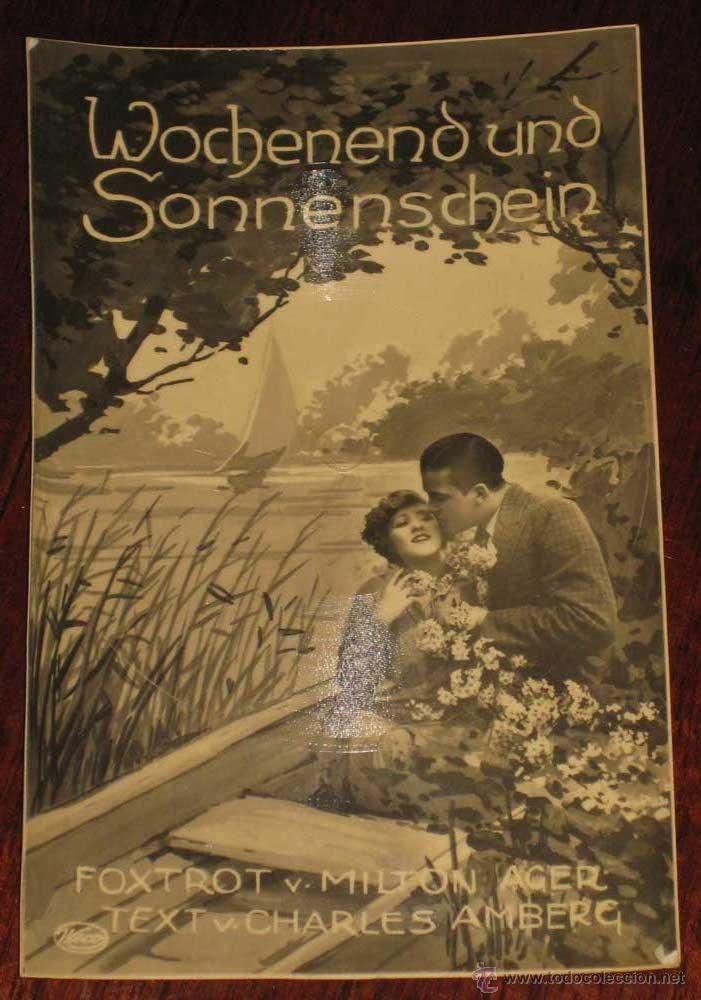 Cine: POSTAL MUSICAL WECO TONBILD - POSTKARTE - CARTE POSTALE DISQUE - MUSIQUE - PHONOGRAPHE - FOXTROT V.
