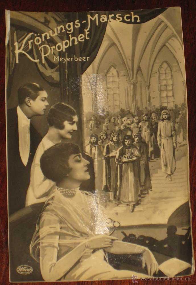 Kino: POSTAL MUSICAL WECO TONBILD - POSTKARTE - CARTE POSTALE DISQUE - MUSIQUE - PHONOGRAPHE - KR&Ouml;NUNGS MA