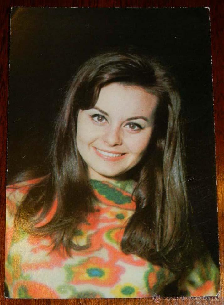 Cine: Antigua foto postal de la artista Rocio Durcal, num. 402, postal oscarcolor, no circulada, escrita.