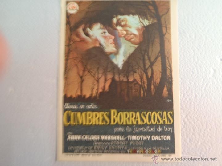 Cine: FOLLETO DE MANO CUMBRES BORRASCOSAS