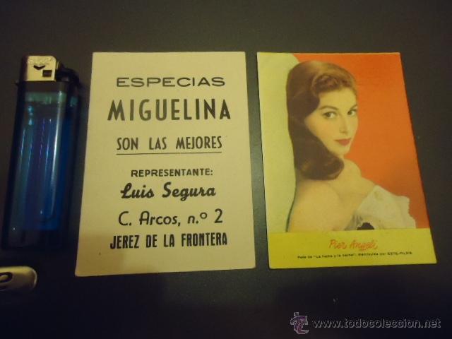 Cine: antigua foto cromo postal, universal internacional , especies miguelina , pier angeli