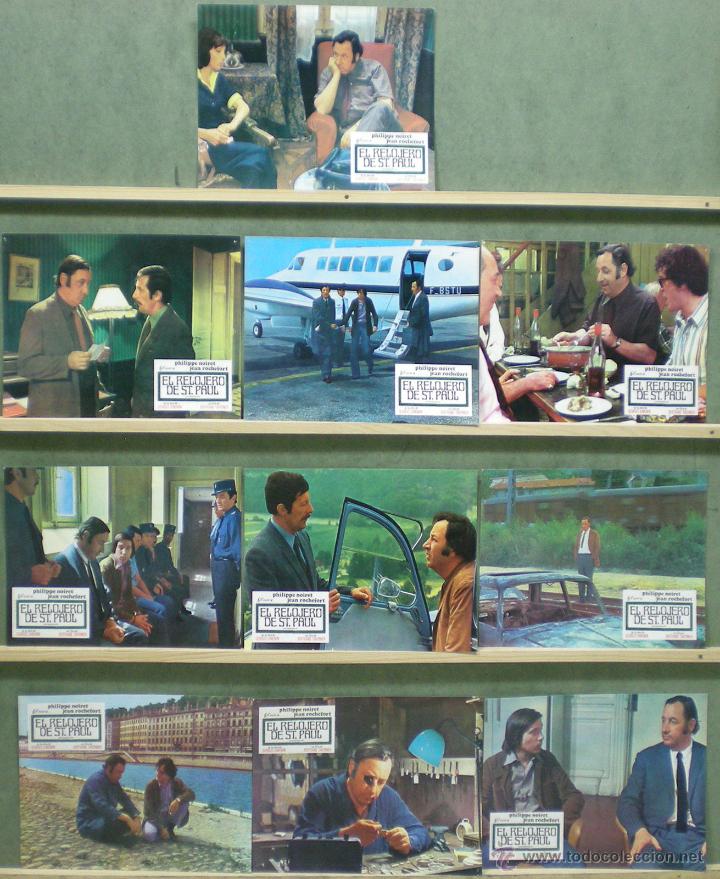 Cinema: UE90 RELOJERO DE ST PAUL BERTRAND TAVERNIER GEORGES SIMENON SET COMPLETO 10 FOTOCROMOS ORIG ESTRENO