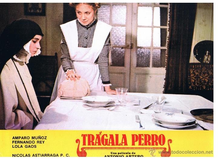 Cine: 12 FOTOCROMOS DE LA PELICULA: TR&Aacute;GALA PERRO. AMPARO MU&Ntilde;OZ. FERNANDO REY.