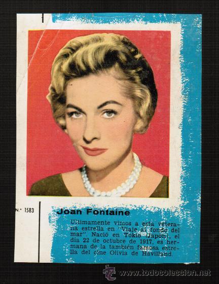 Cine: LLUVIA DE ESTRELLAS N&ordm; 1583 - JOAN FONTAINE - BRUGUERA - CONTRAPORTADAS BOLSILIBROS