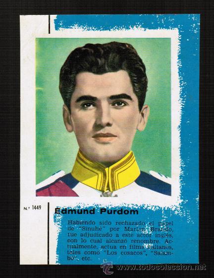 Cine: LLUVIA DE ESTRELLAS N&ordm; 1449 - EDMUND PURDOM - BRUGUERA - CONTRAPORTADAS BOLSILIBROS