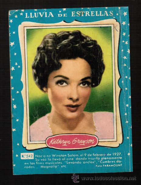 Cine: LLUVIA DE ESTRELLAS N&ordm; 542 - KATHRYN GRAYSON - BRUGUERA - CONTRAPORTADAS BOLSILIBROS