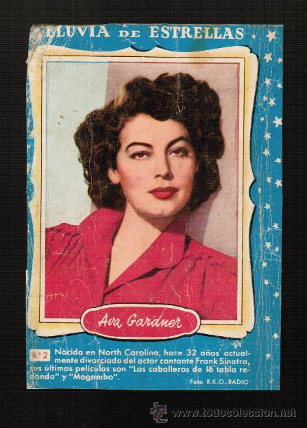 Cine: LLUVIA DE ESTRELLAS N&ordm; 2 - AVA GARDNER - BRUGUERA - CONTRAPORTADAS BOLSILIBROS