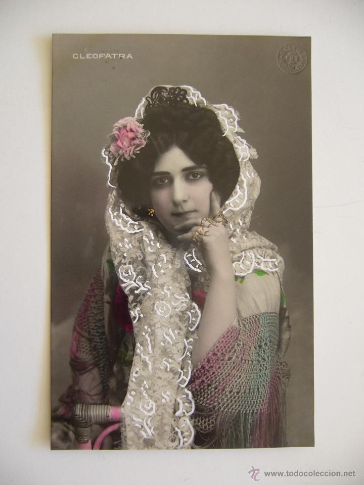 Cine: Postal. Rom&aacute;ntica. Actrices. Cleopatra. No Circulada.